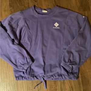 Women’s Columbia Pullover Shirt Sweatshirt Sz Small Periwinkle/purple.  #02